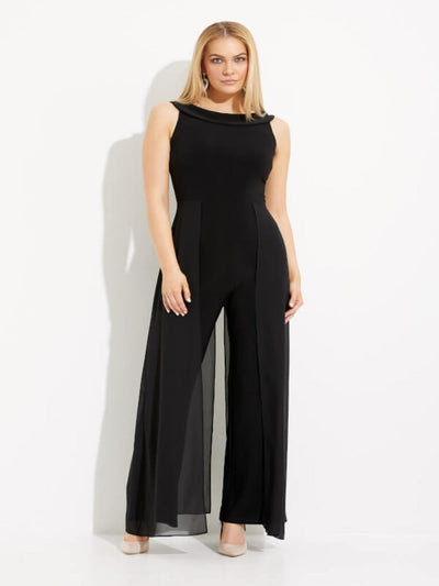 Joseph Ribkoff - Halter Neck Jumpsuit In Black 233744-Nicola Ross