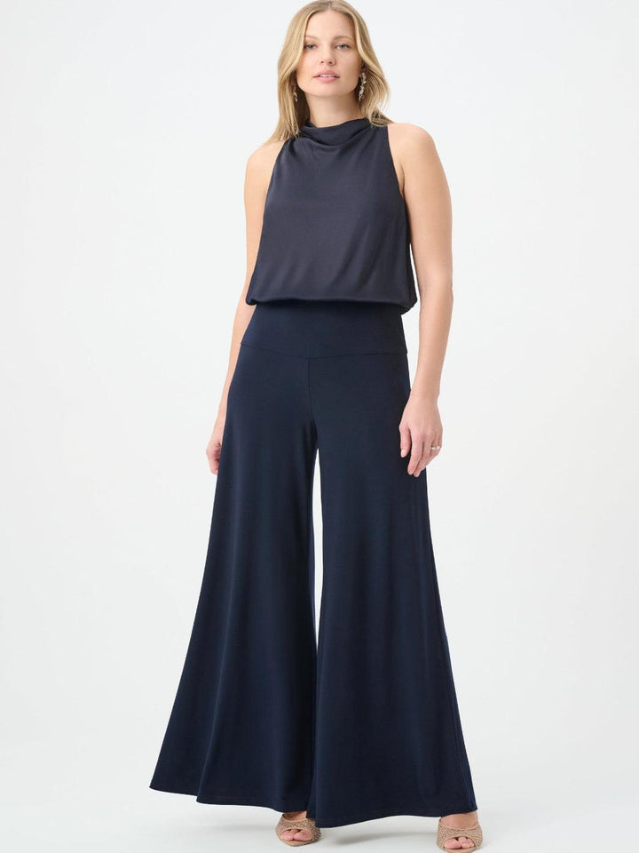 Joseph Ribkoff Halter Neck Jumpsuit In Midnight Blue 264728-Nicola Ross