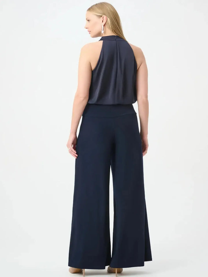 Joseph Ribkoff Halter Neck Jumpsuit In Midnight Blue 264728-Nicola Ross