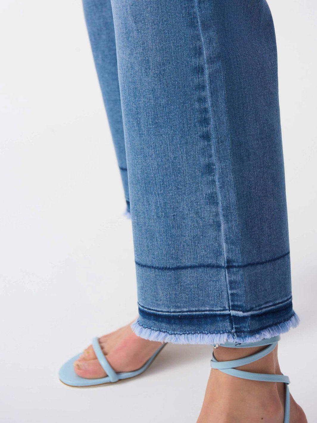 Joseph Ribkoff High-Waisted Flare Jeans In Vintage Blue 251957-Nicola Ross