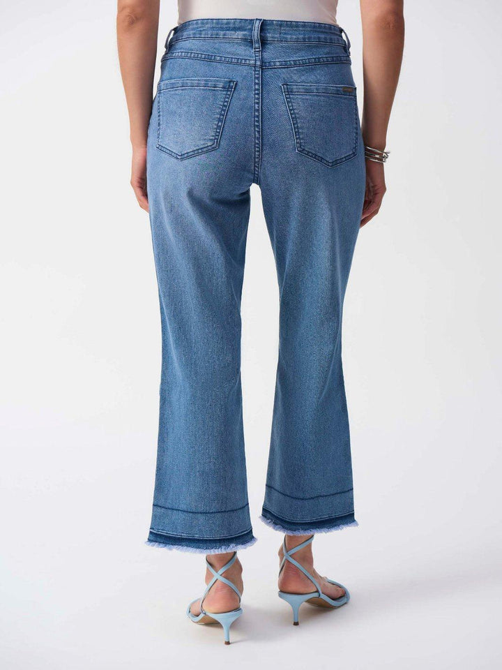 Joseph Ribkoff High-Waisted Flare Jeans In Vintage Blue 251957-Nicola Ross