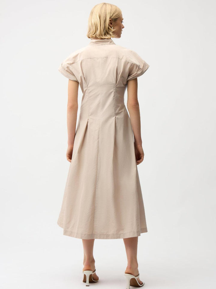 Joseph Ribkoff High-neck Dress In Beige 261177-Nicola Ross