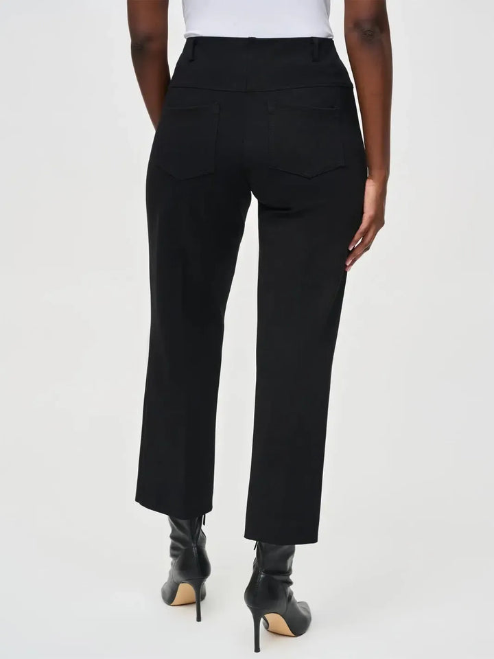 Joseph Ribkoff High-rise Wide-fit Trousers In Black 243049F25-Nicola Ross