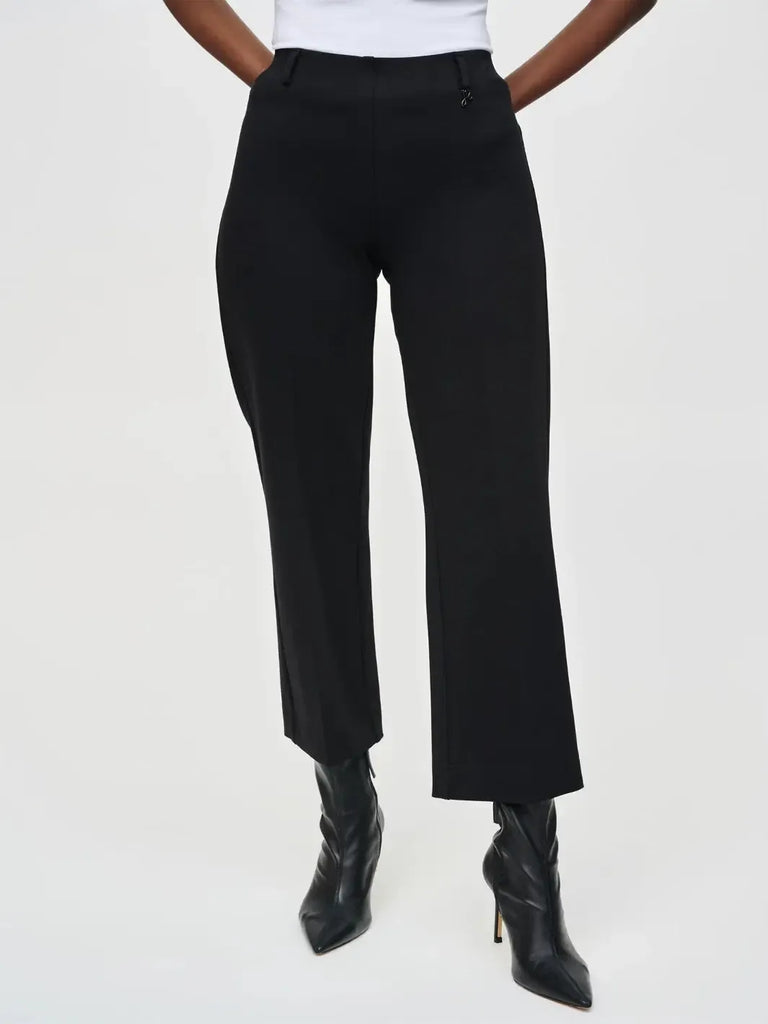 Joseph Ribkoff High-rise Wide-fit Trousers In Black 243049F25