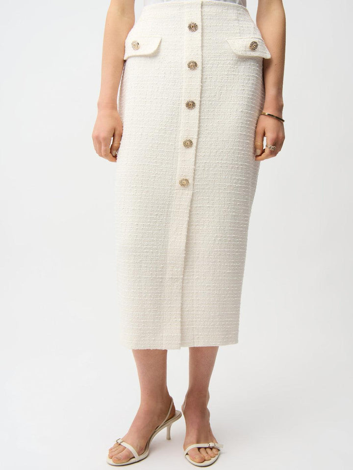 Joseph Ribkoff High-waist Skirt In Off-White 261301-Nicola Ross