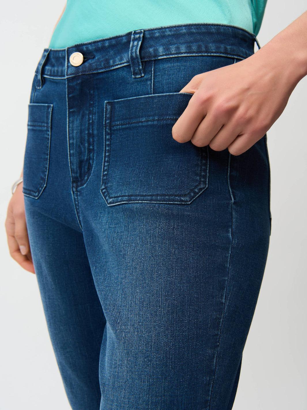 Joseph Ribkoff High-waisted Flare Jeans In Denim Blue 261956-Nicola Ross