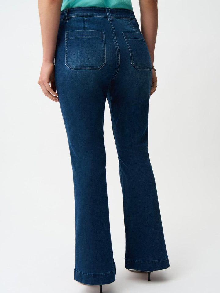 Joseph Ribkoff High-waisted Flare Jeans In Denim Blue 261956-Nicola Ross