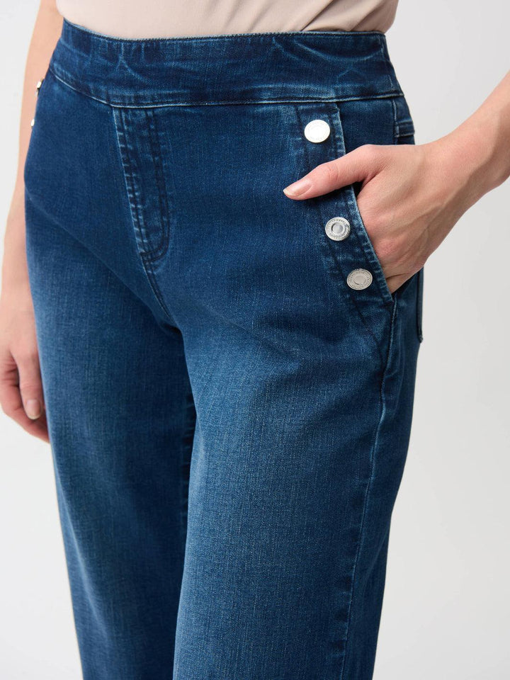 Joseph Ribkoff High-waisted Jeans In Denim Blue 261961-Nicola Ross