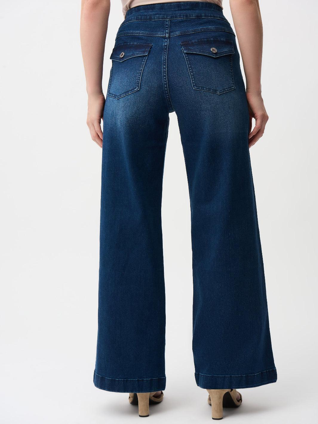 Joseph Ribkoff High-waisted Jeans In Denim Blue 261961-Nicola Ross