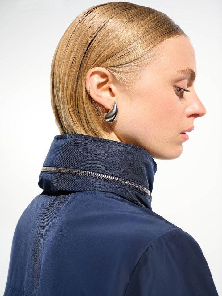 Joseph Ribkoff Hooded Jacket In Indigo 261630-Nicola Ross
