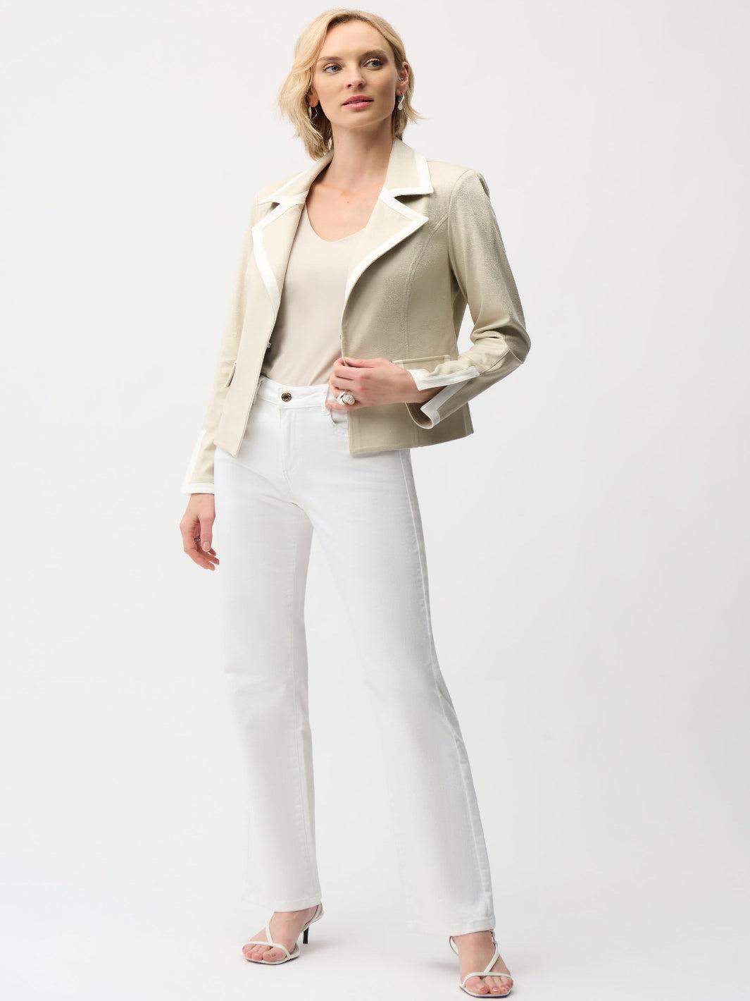 Joseph Ribkoff Jacket In Moonstone/Vanilla 261912-Nicola Ross