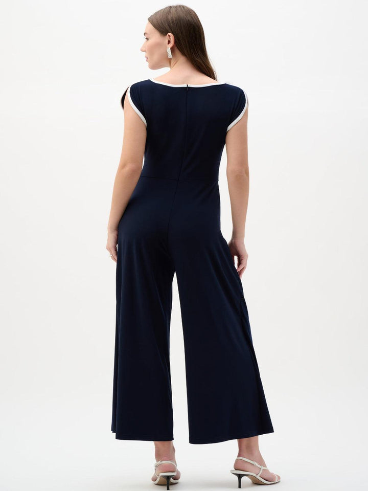 Joseph Ribkoff Jumpsuit In Midnight Blue/Vanilla 262092-Nicola Ross