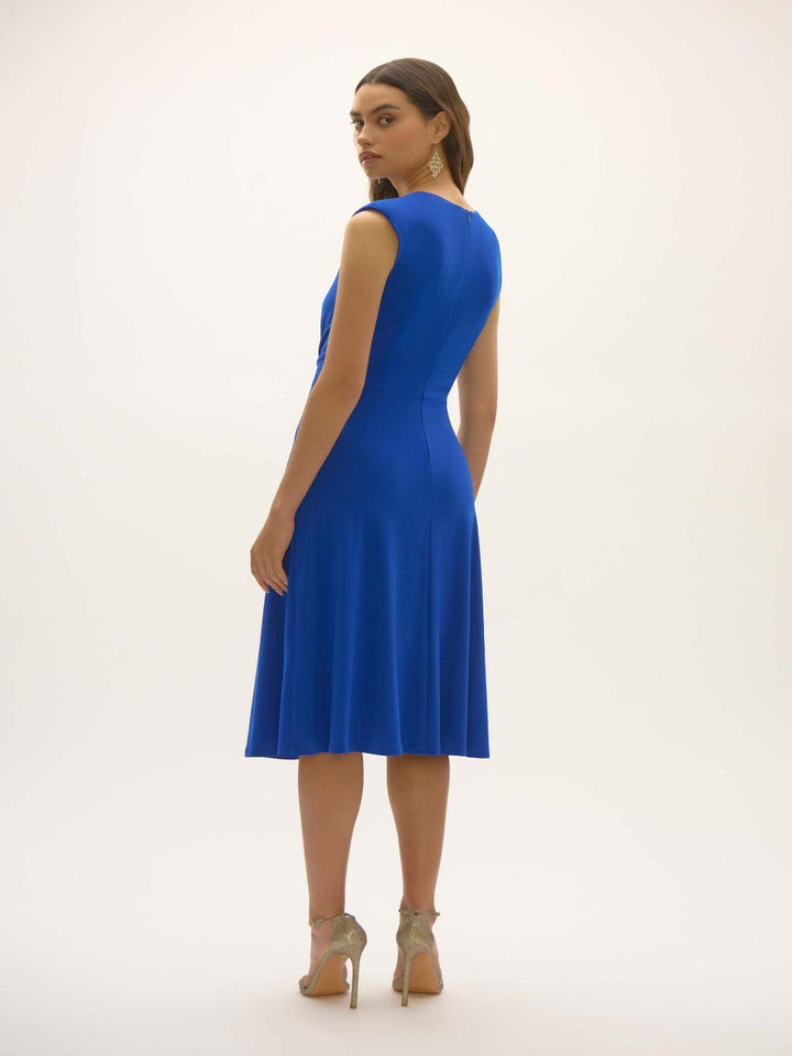 Joseph Ribkoff Knee-length Fit And Flare Dress In Royal Sapphire 252717-Occasion Wear-Guest of the wedding-Nicola Ross