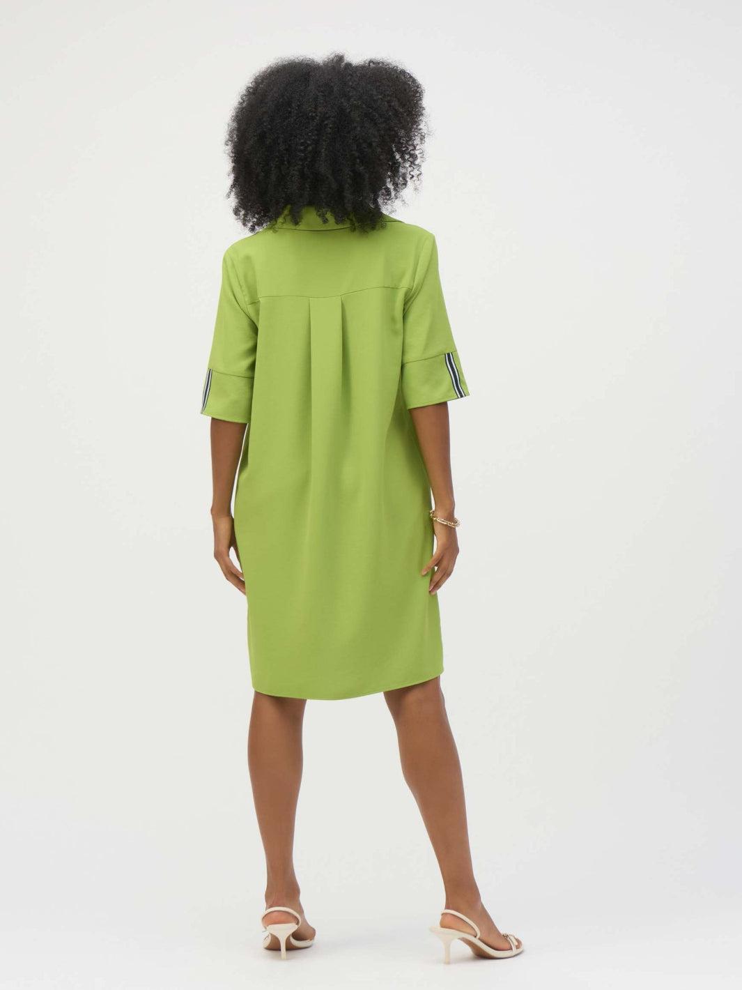 Joseph Ribkoff Knee-length Shirt Dress In Green 252020-Nicola Ross
