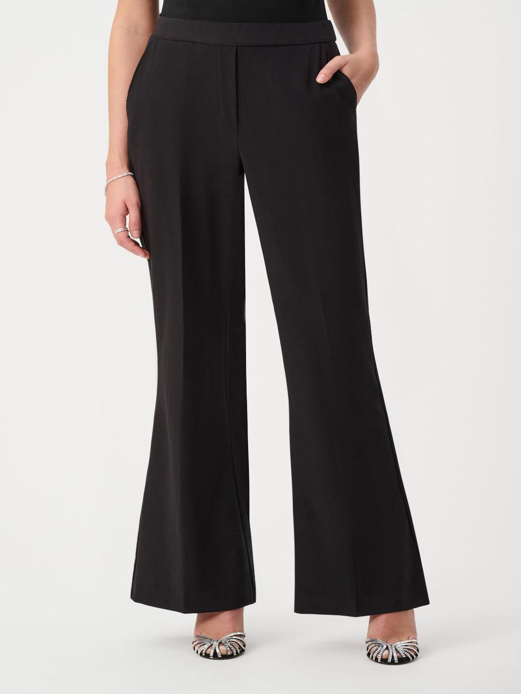 Joseph Ribkoff Luxe Flared Trousers In Black 263746-Nicola Ross
