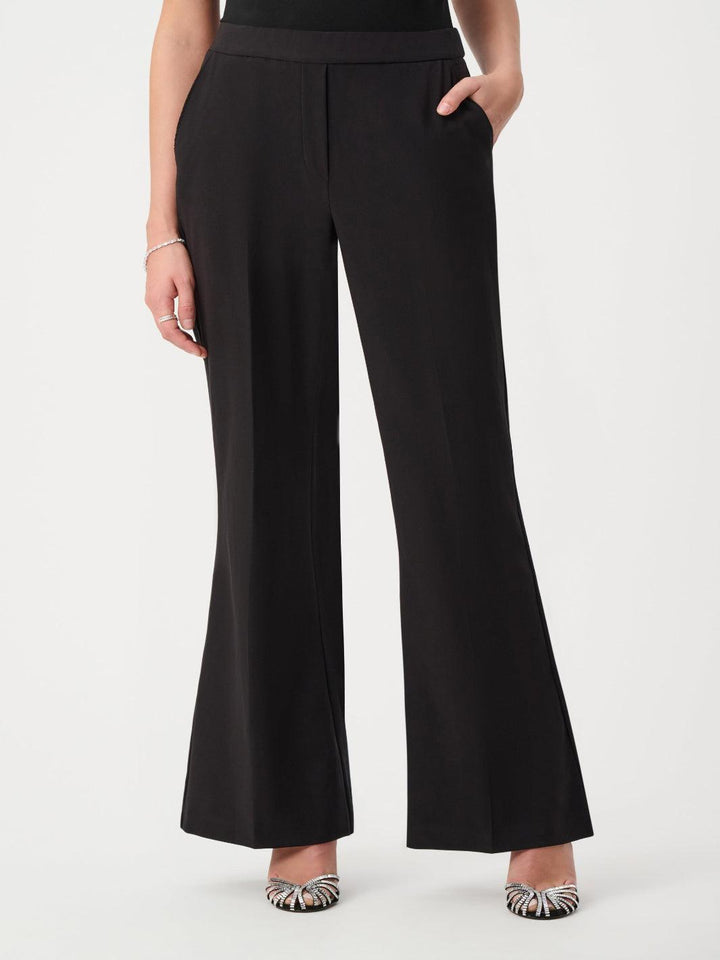 Joseph Ribkoff Luxe Flared Trousers In Black 263746-Nicola Ross