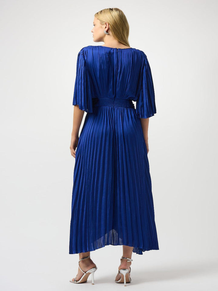 Joseph Ribkoff Maxi A-line V-neck Dress In Royal Sapphire 251903F25-Occasion Wear-Guest of the wedding-Nicola Ross