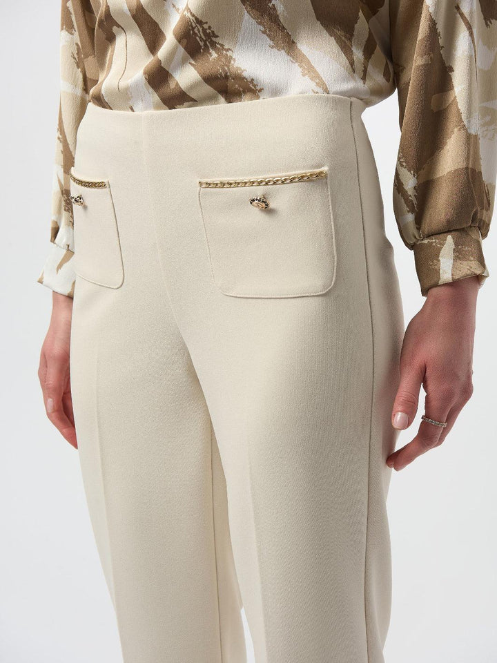 Joseph Ribkoff Mid-rise Formal Trousers In Birch 254043-Nicola Ross
