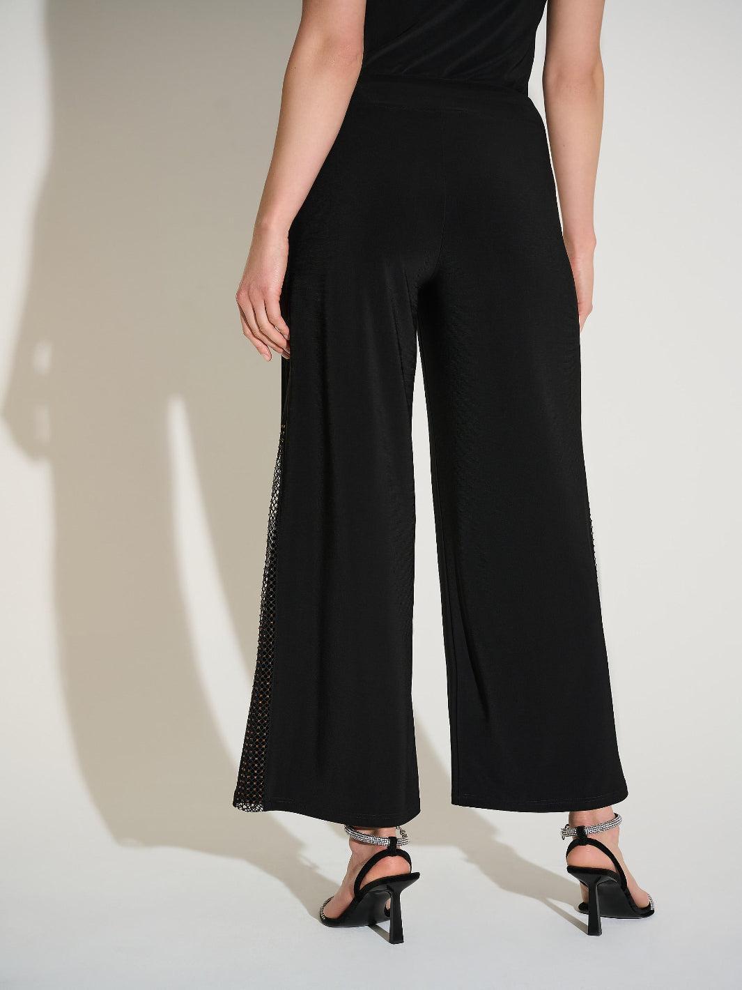 Joseph Ribkoff Mid-rise Wide-leg Trousers In Black 253729-Nicola Ross