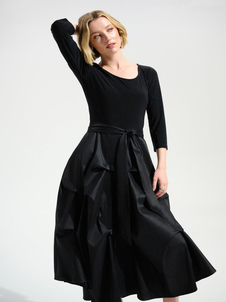 Joseph Ribkoff Midi Dress In Black 261720-Nicola Ross