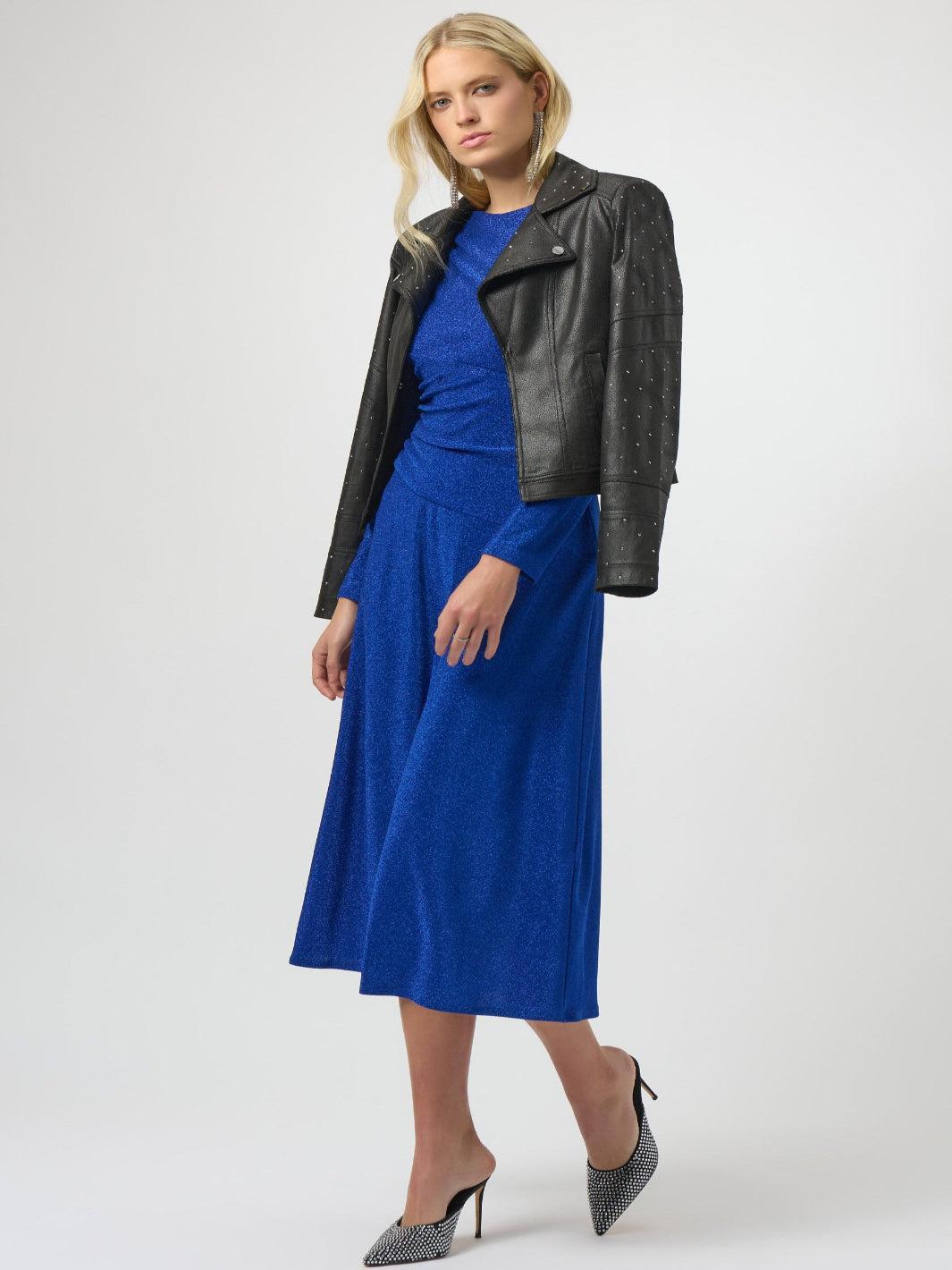 Joseph Ribkoff Midi Sheath Dress In Royal Sapphire 254082-Nicola Ross
