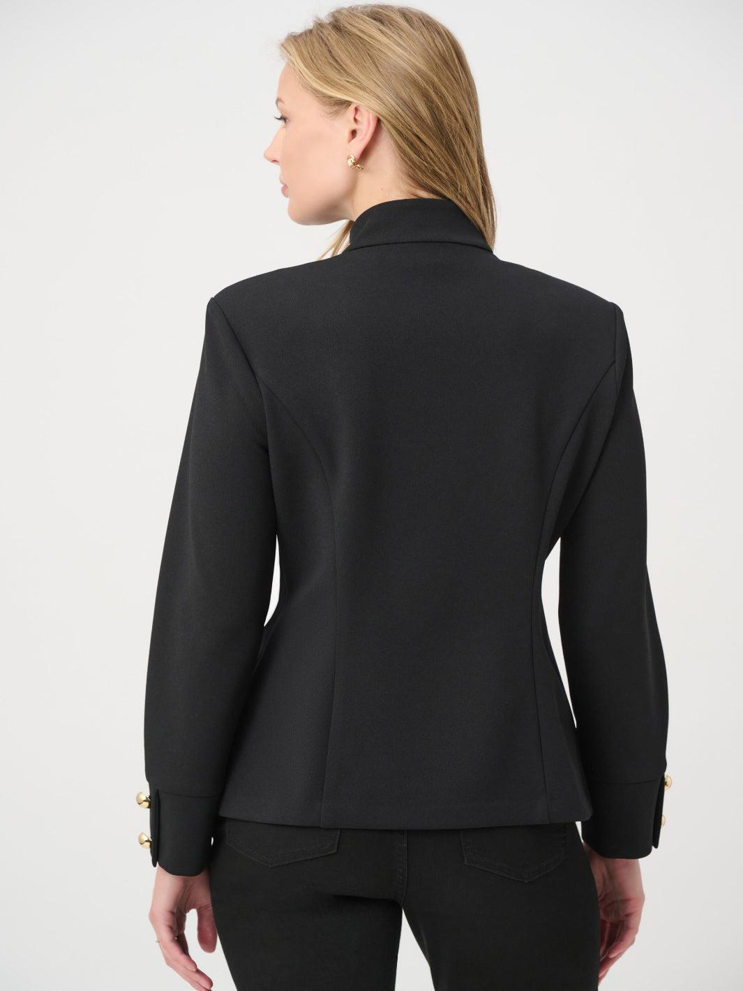 Joseph Ribkoff Military Jacket In Black 264044-Nicola Ross