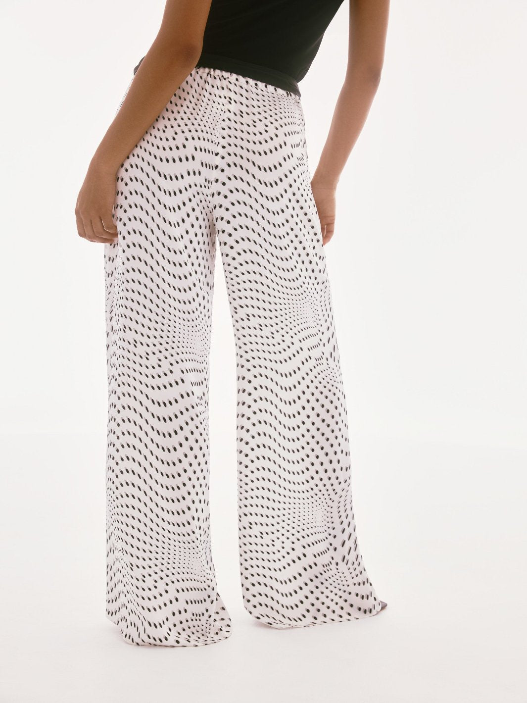 Joseph Ribkoff Polka Dot Belted Trousers 251747-Nicola Ross