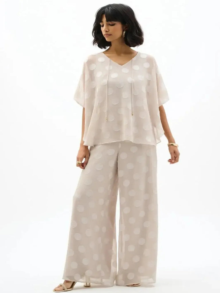 Joseph Ribkoff Polka Dot Trousers In Moonstone 262259 – Nicola Ross