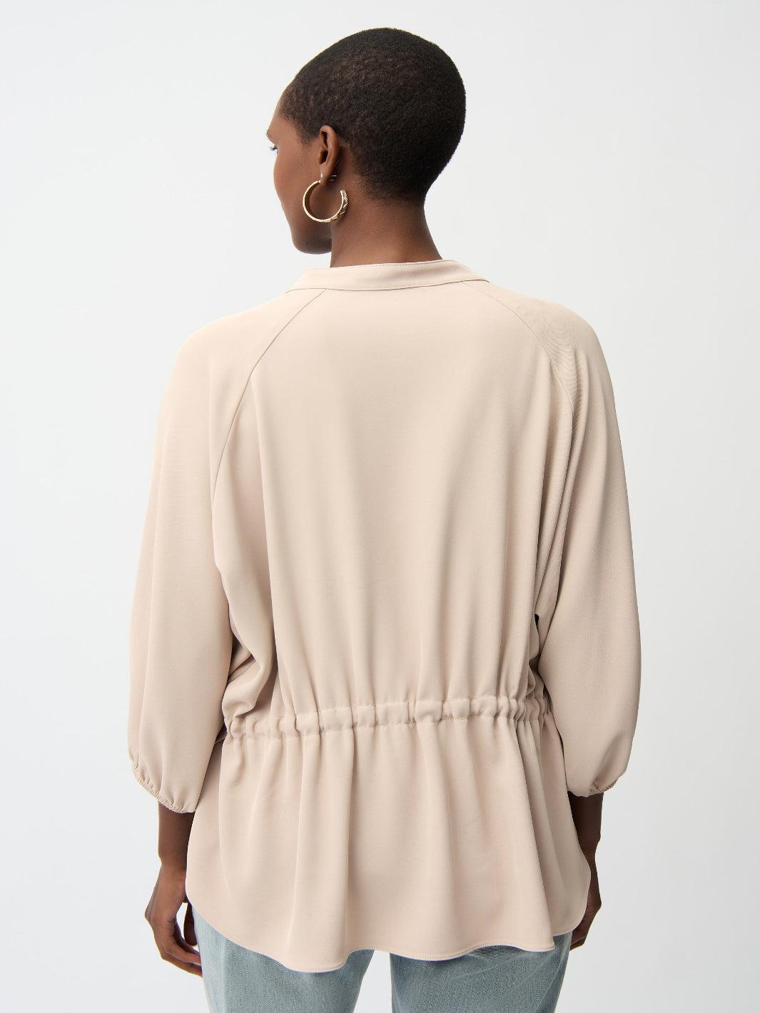 Joseph Ribkoff Puff-sleeve Top In Beige 261076-Nicola Ross