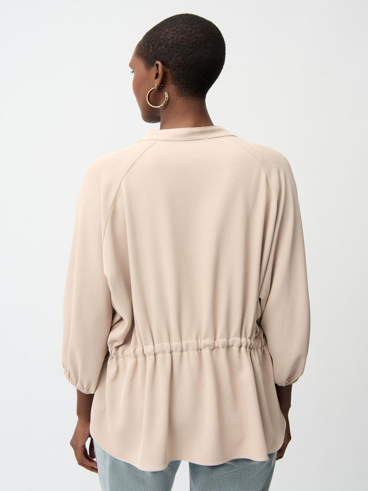 Joseph Ribkoff Puff-sleeve Top In Beige 261076-Nicola Ross