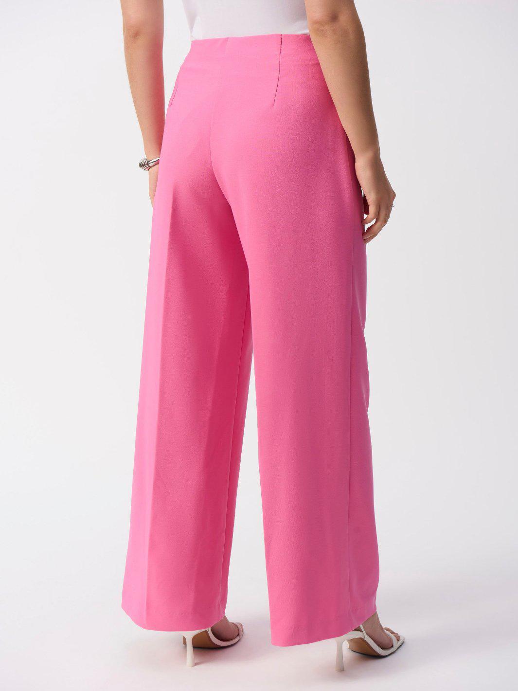 Joseph Ribkoff Pull-on Wide-leg Pant In Pink 251161-Nicola Ross