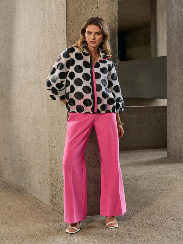 Joseph Ribkoff Pull-on Wide-leg Pant In Pink 251161-Nicola Ross