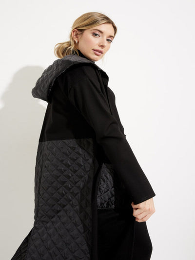 Joseph Ribkoff - Quilted Cover-up In Black 233058-Nicola Ross