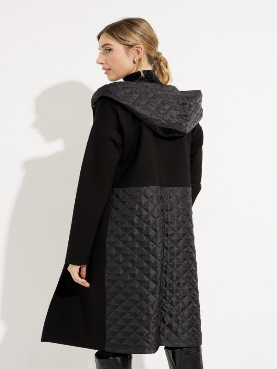 Joseph Ribkoff - Quilted Cover-up In Black 233058-Nicola Ross