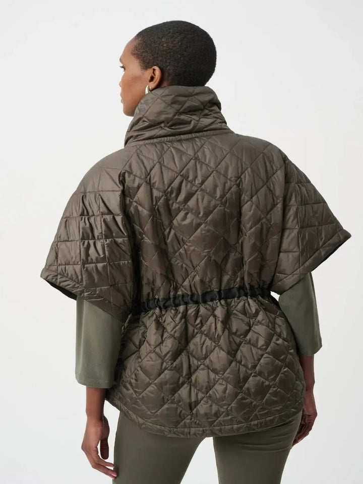 Joseph Ribkoff Quilted Jacket In Avocado 263643-Nicola Ross
