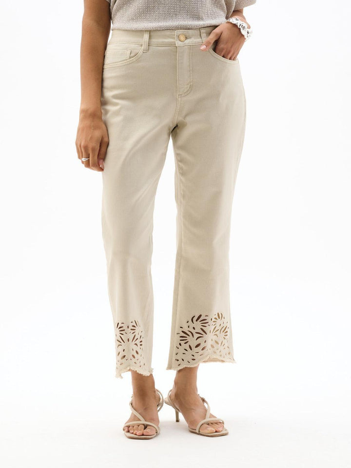 Joseph Ribkoff Relaxed Ankle-length Jeans In Moonstone 262980-Nicola Ross