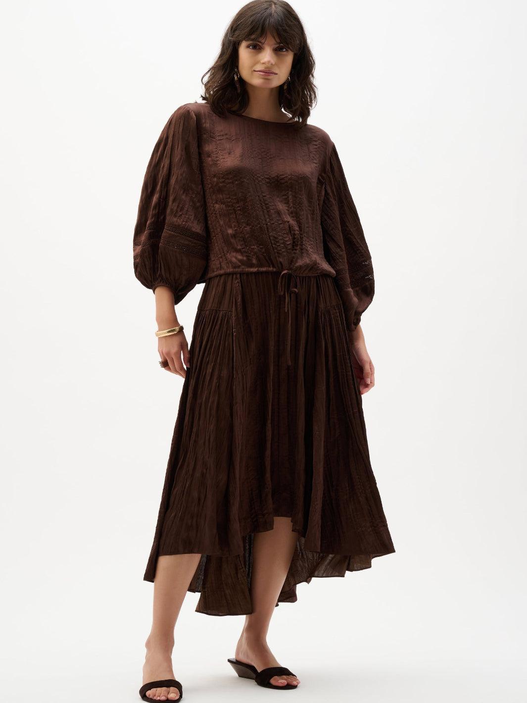 Joseph Ribkoff Relaxed Fit Top In Mahogony 262959-Nicola Ross