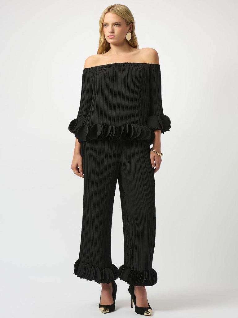 Joseph Ribkoff Relaxed Full-length Trousers In Black 253940