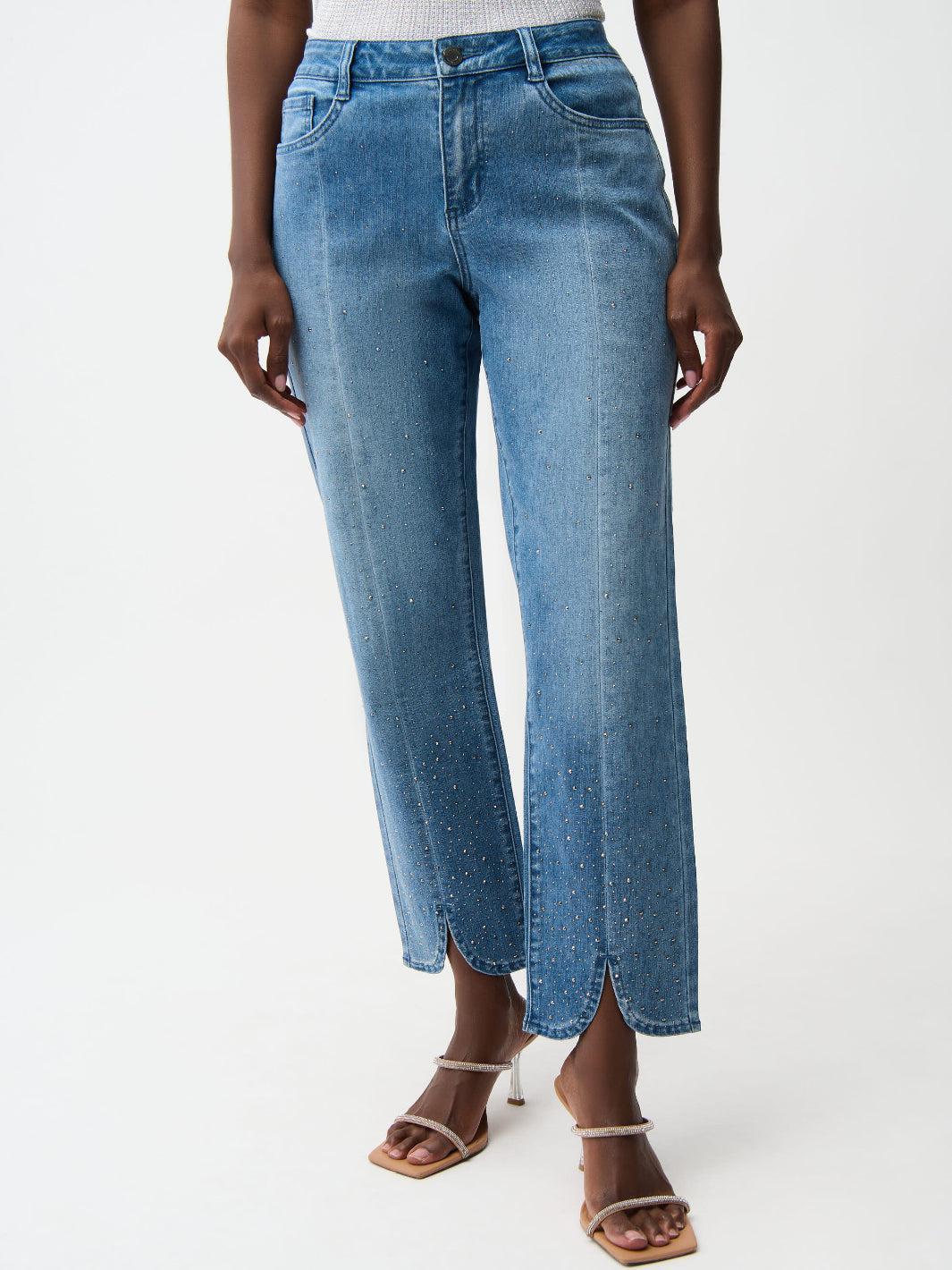 Joseph Ribkoff Relaxed Jeans In Denim Blue 261954-Nicola Ross