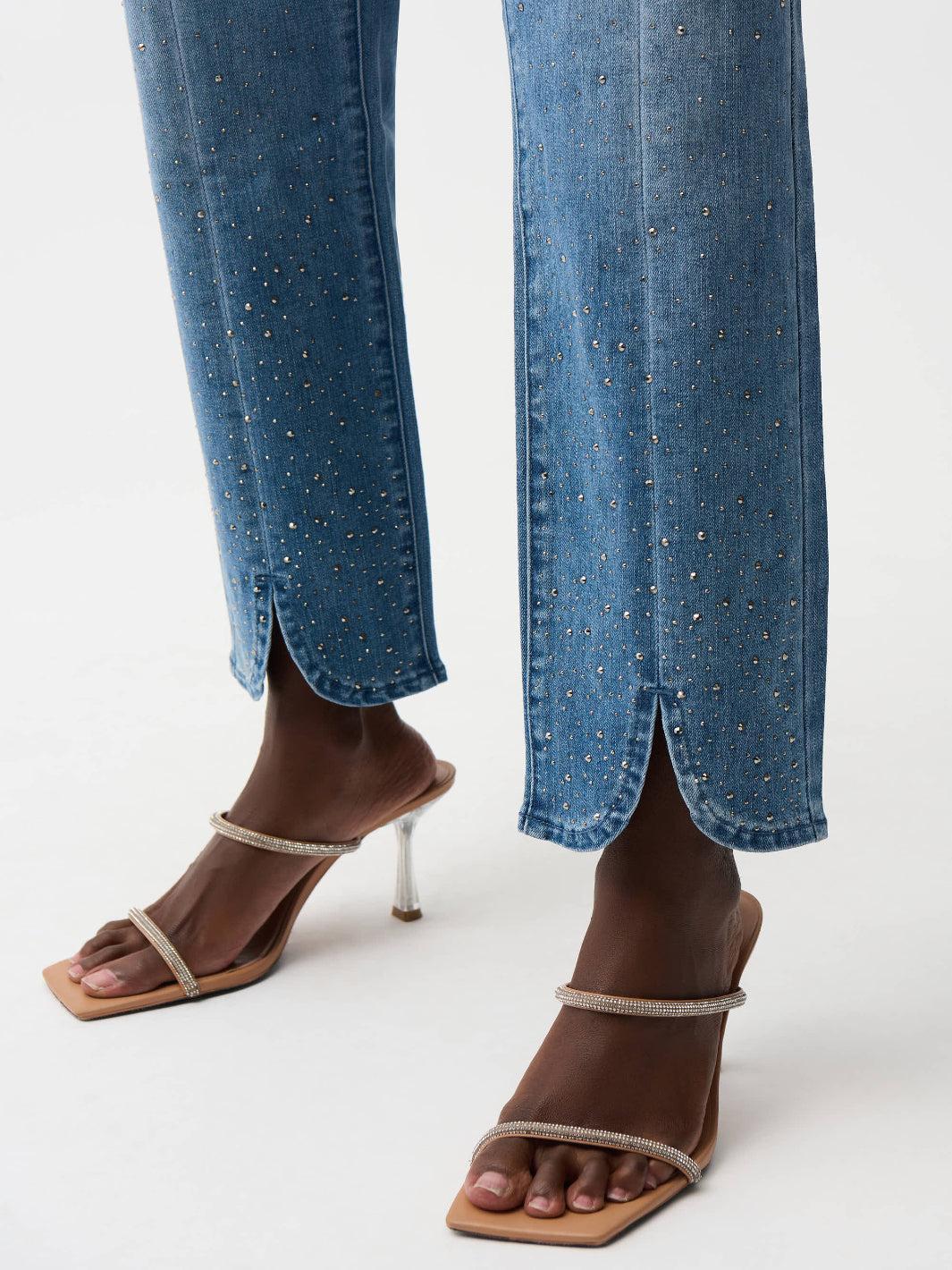 Joseph Ribkoff Relaxed Jeans In Denim Blue 261954-Nicola Ross
