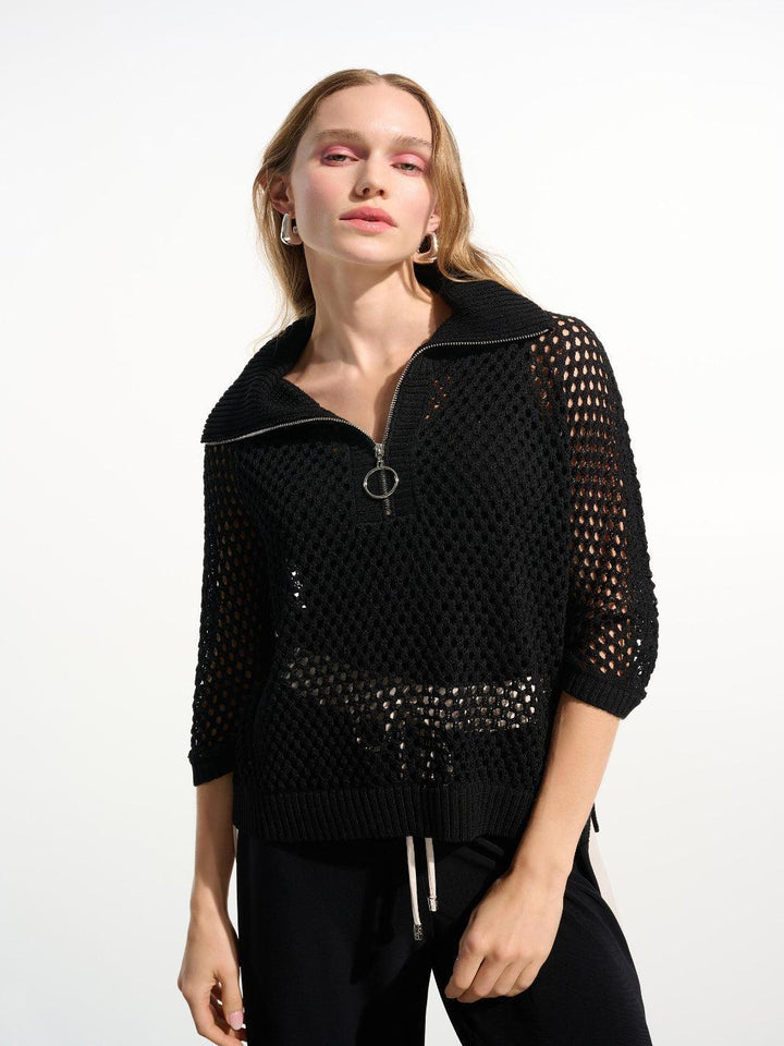Joseph Ribkoff Relaxed Top In Black 261634-Nicola Ross