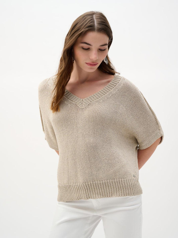 Joseph Ribkoff Relaxed Top In Moonstone 262925-Nicola Ross