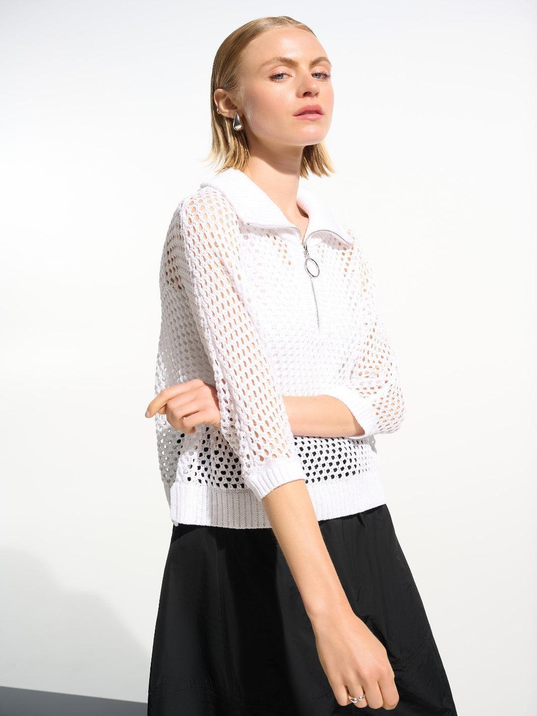 Joseph Ribkoff Relaxed Top In Vanilla 261634-Nicola Ross