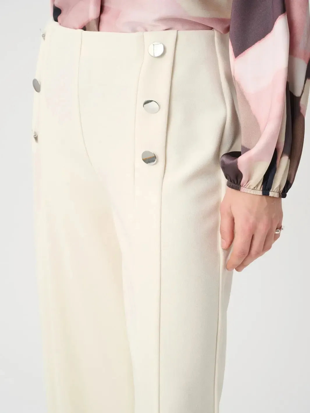 Joseph Ribkoff Sailor Wide-Leg Pants In Birch 264087-Nicola Ross