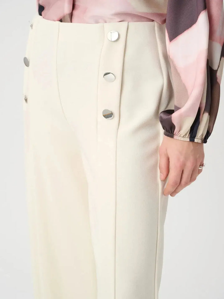 Joseph Ribkoff Sailor Wide-Leg Pants In Birch 264087-Nicola Ross