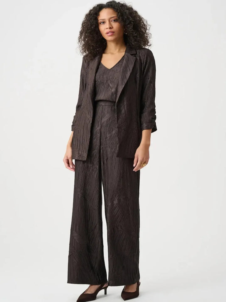 Joseph Ribkoff Satin Blazer In Mocha 263050-Nicola Ross