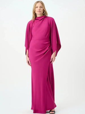Joseph Ribkoff Satin Cover Up In Deep Magenta 264731-Nicola Ross