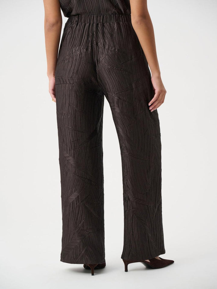 Joseph Ribkoff Satin Wide-Leg Pants In Brown 263052-Nicola Ross