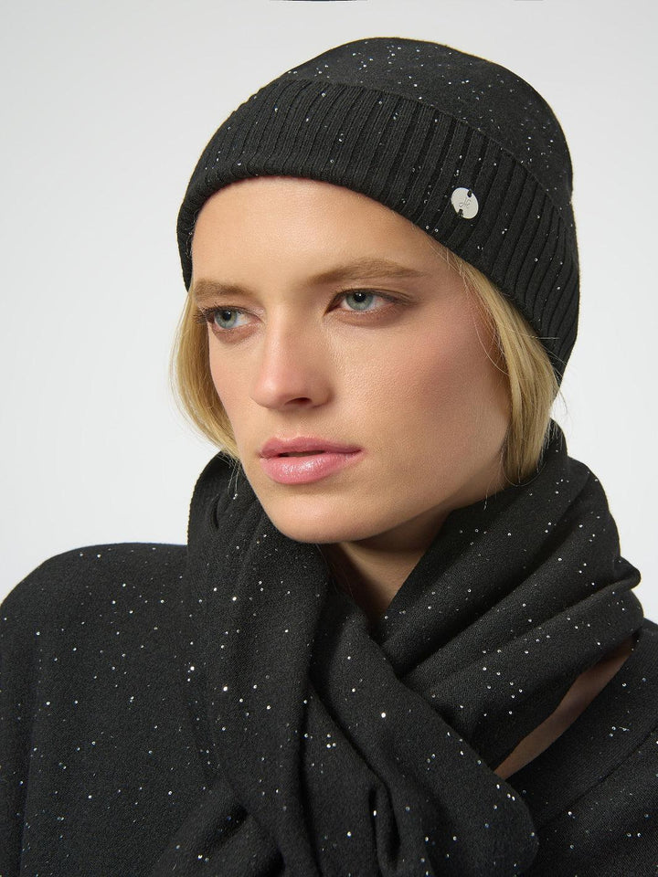 Joseph Ribkoff Scarf With Jewel Embellishments In Black 254965-Nicola Ross