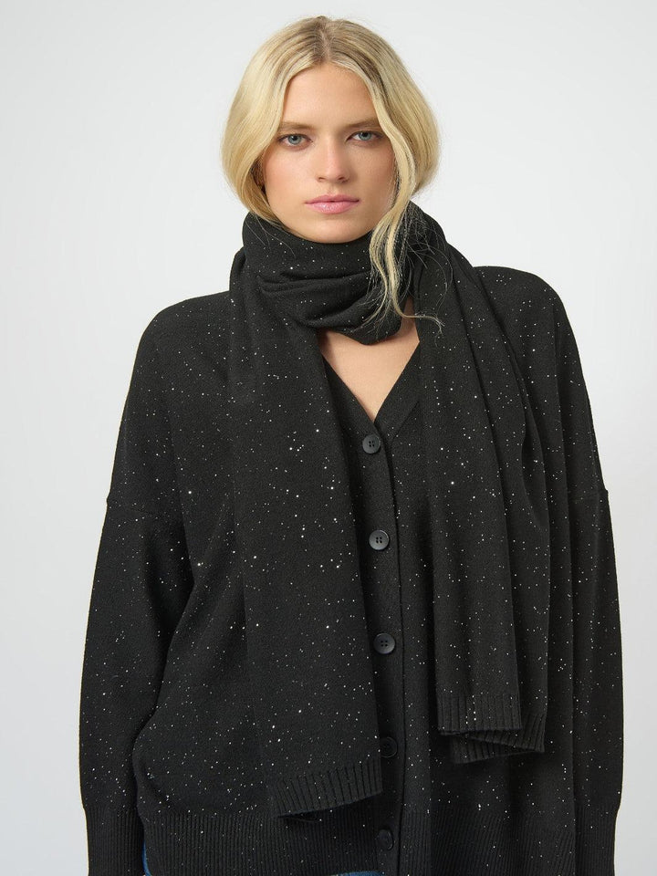 Joseph Ribkoff Scarf With Jewel Embellishments In Black 254965-Nicola Ross
